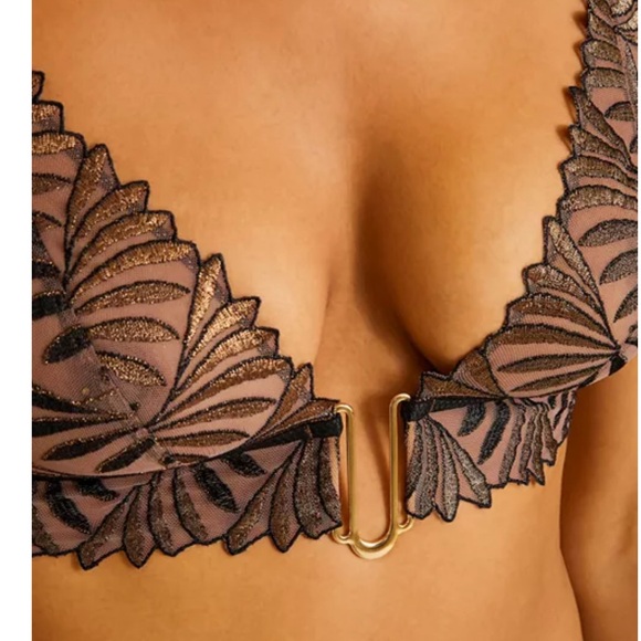 Aubade Paris Sensory Illusion Triangle Wireless Bralette size Medium - Picture 4 of 5